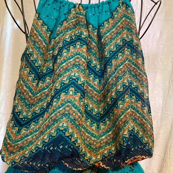 Bright colorful Womens sundress size S - Picture 4 of 10